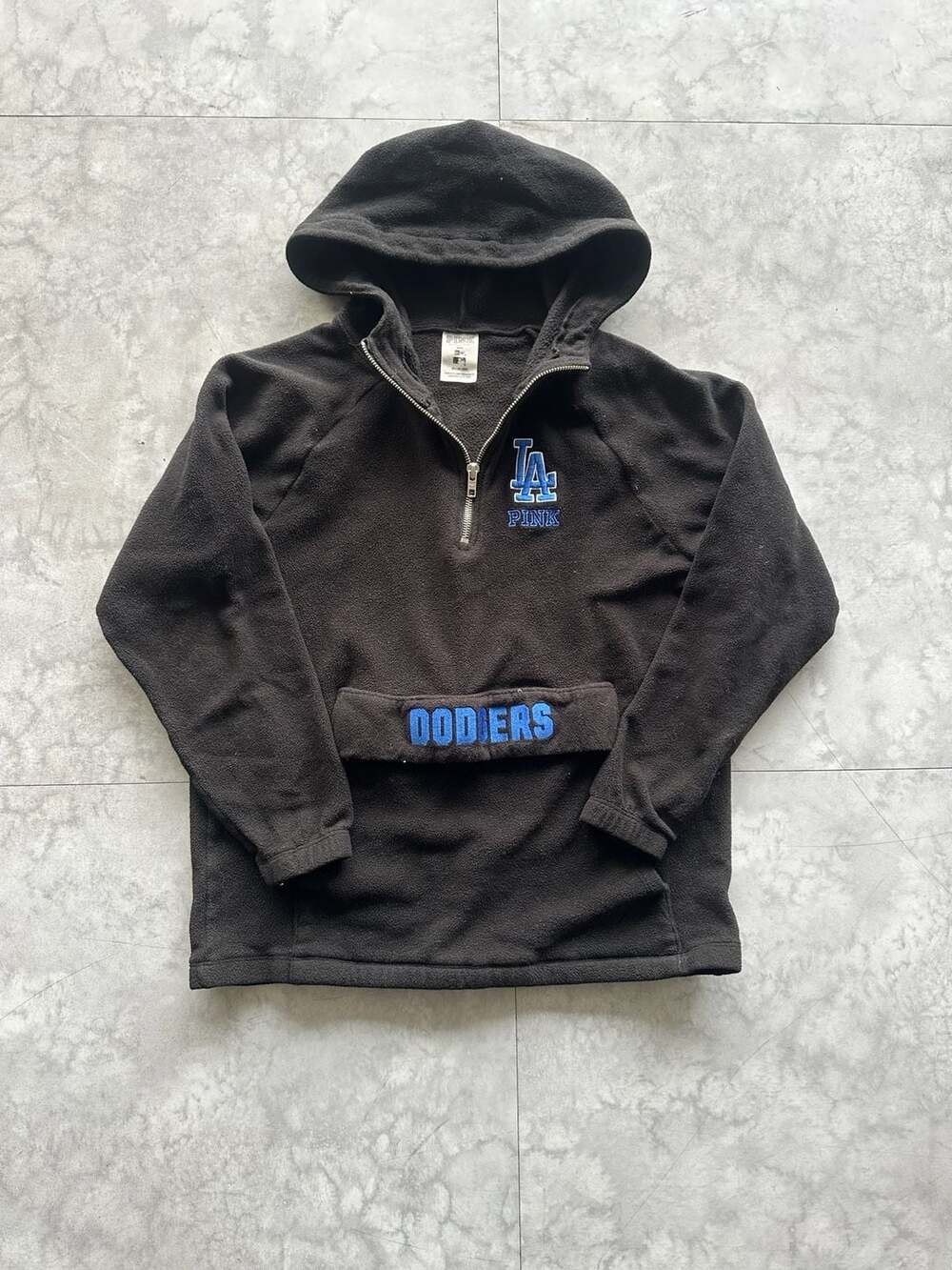 PINK Victoria's Secret x MLB Los Angeles Dodgers Fleece Half-Zip Hoodie